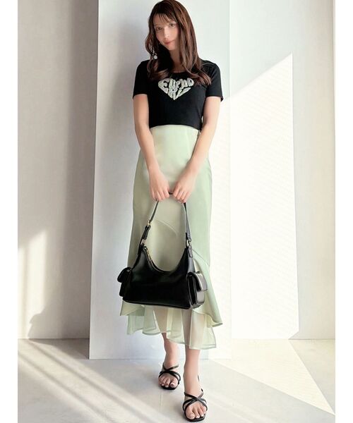 RESEXXY（リゼクシー）の「シアードッキングマーメイドスカート（スカート・レディース・ミント/ブルー/ピンク/ブラック/アイボリー・FREE）」の10枚目の写真