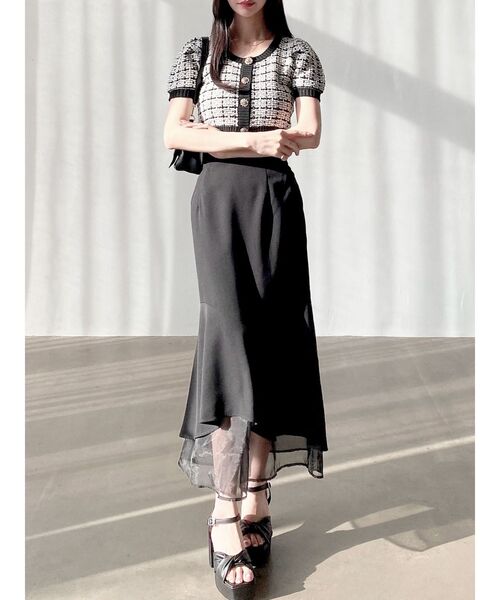 RESEXXY（リゼクシー）の「シアードッキングマーメイドスカート（スカート・レディース・ミント/ブルー/ピンク/ブラック/アイボリー・FREE）」の13枚目の写真