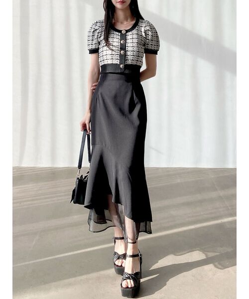 RESEXXY（リゼクシー）の「シアードッキングマーメイドスカート（スカート・レディース・ミント/ブルー/ピンク/ブラック/アイボリー・FREE）」の14枚目の写真