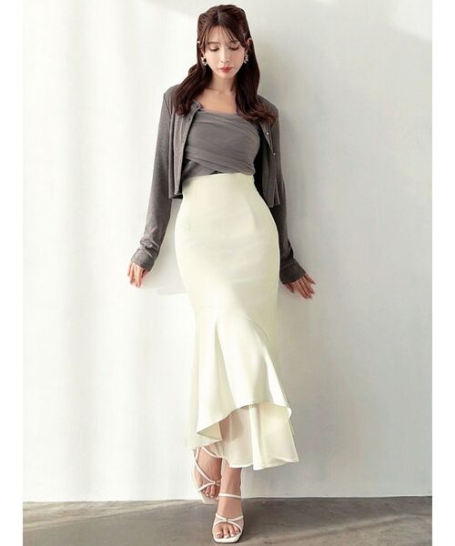 RESEXXY（リゼクシー）の「シアードッキングマーメイドスカート（スカート・レディース・ミント/ブルー/ピンク/ブラック/アイボリー・FREE）」の18枚目の写真