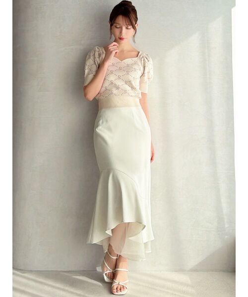 RESEXXY（リゼクシー）の「シアードッキングマーメイドスカート（スカート・レディース・ミント/ブルー/ピンク/ブラック/アイボリー・FREE）」の19枚目の写真