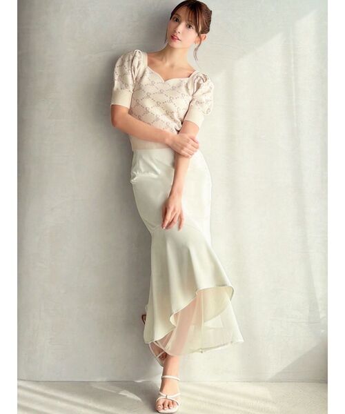 RESEXXY（リゼクシー）の「シアードッキングマーメイドスカート（スカート・レディース・ミント/ブルー/ピンク/ブラック/アイボリー・FREE）」の20枚目の写真