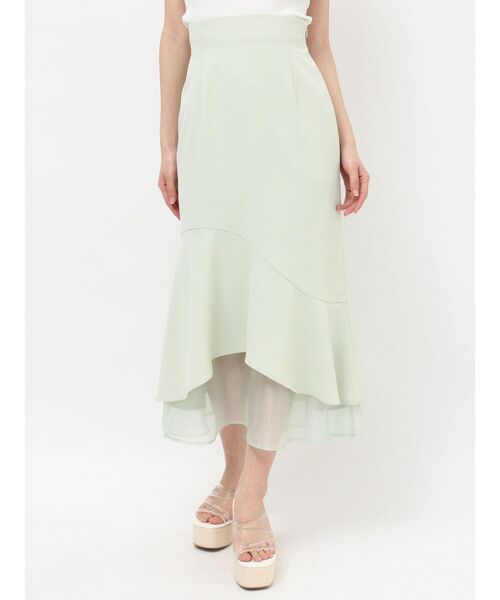 RESEXXY（リゼクシー）の「シアードッキングマーメイドスカート（スカート・レディース・ミント/ブルー/ピンク/ブラック/アイボリー・FREE）」の22枚目の写真