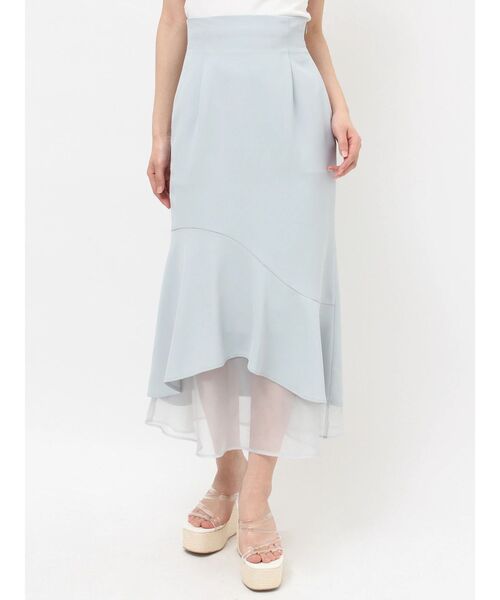 RESEXXY（リゼクシー）の「シアードッキングマーメイドスカート（スカート・レディース・ミント/ブルー/ピンク/ブラック/アイボリー・FREE）」の21枚目の写真