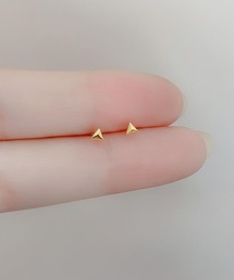 YU-KA:ミニマルトライアングル ミニピアス minimal triangle mini pierce