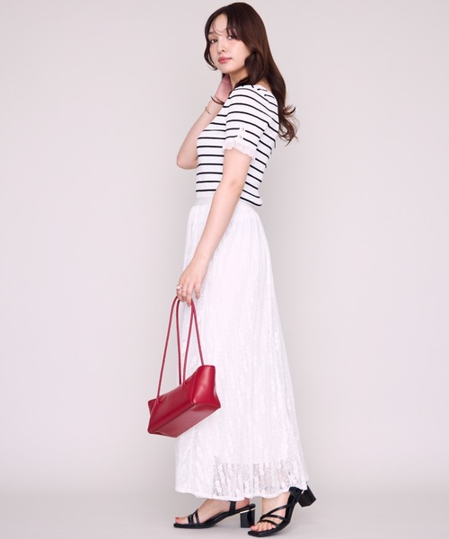 MISCH MASCH(ミッシュマッシュ)の「2026春夏新作 フラワーレースロングスカート(スカート・レディース・ホワイト/ブラック・フリ-)」の21枚目の写真