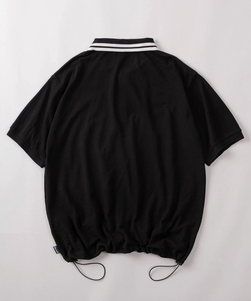 THRASHER（スラッシャー）の「【70】【THRASHER/スラッシャー】ハートロゴ ドローコード付  ポロシャツ/襟ライン【Sサイズ～Lサイズ】（ポロシャツ・レディース・ホワイト系その他/ブラック系その他/ブラック/ホワイト・S/M/L）」の5枚目の写真