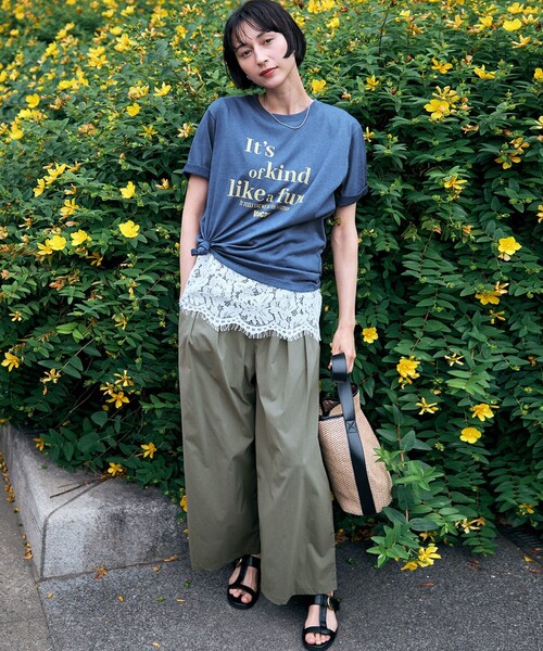 ANY(エニィ)の「撥水ナイロンタックパンツ(その他パンツ・レディース・グレー系/ダークブラウン系/ベージュ系/カーキ系・LARGE/MEDIUM)」の4枚目の写真