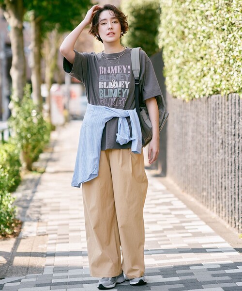 ANY(エニィ)の「撥水ナイロンタックパンツ(その他パンツ・レディース・グレー系/ダークブラウン系/ベージュ系/カーキ系・LARGE/MEDIUM)」の9枚目の写真