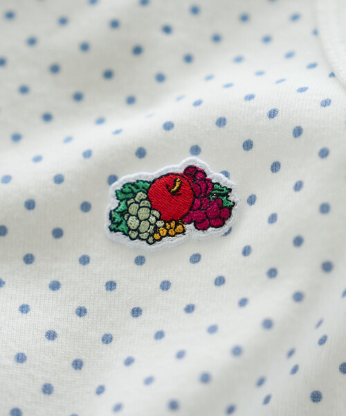 FREAK'S STORE(フリークスストア)の「FRUIT OF THE LOOM × FREAK'S STORE/フルーツオブザルーム 別注 ドット フライスタンクトップ(タンクトップ・レディース・オフホワイト/サックスブルー/チャコール・フリ-)」の14枚目の写真