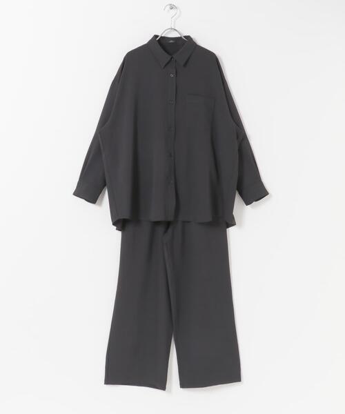 ITEMS URBANRESEARCH（アイテムズ アーバンリサーチ）の「長袖シャツ×イージーパンツ（セットアップ・レディース・スミクロ/ベージュ・FREE）」の19枚目の写真
