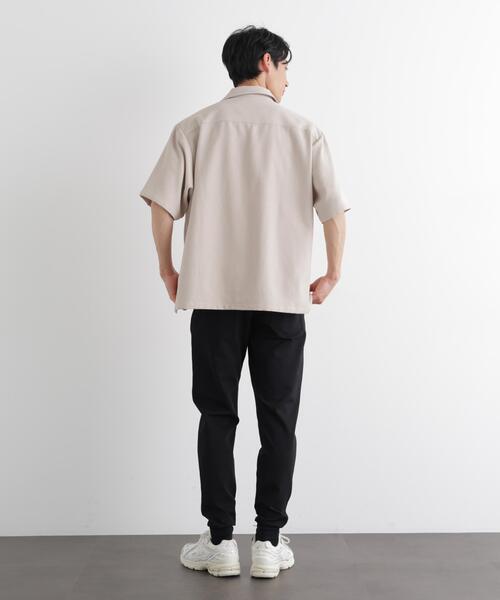 NANO universe(ナノユニバース)の「レーヨンジャージージョガーパンツ(その他パンツ・メンズ・ブラック/チャコール・M/L/S)」の9枚目の写真