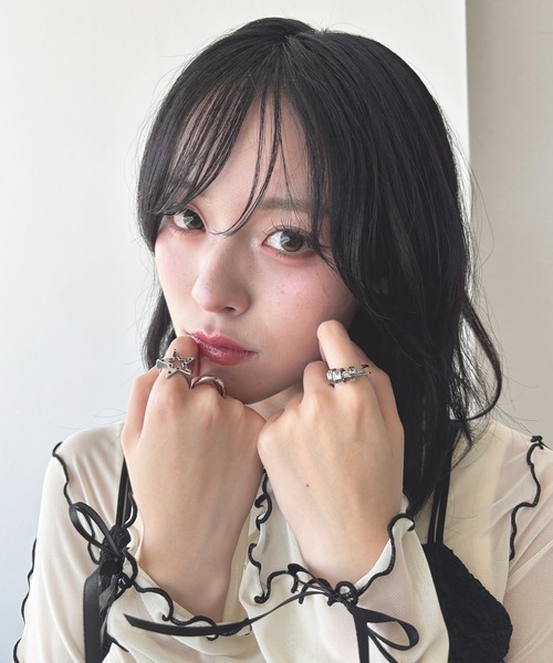 kutir（クティール）の「kutirlune／３点セットスターモチーフリング（リング・レディース・シルバー・FREE）」の3枚目の写真