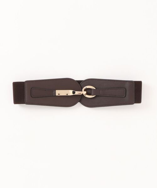 RESEXXY（リゼクシー）の「ワイドゴムベルト（ベルト・レディース・ブラウン/ブラック・FREE）」の2枚目の写真