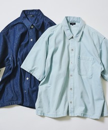 BEAMS | ショート デニム シャツ【ワイドショートフィット】(シャツ/ブラウス)