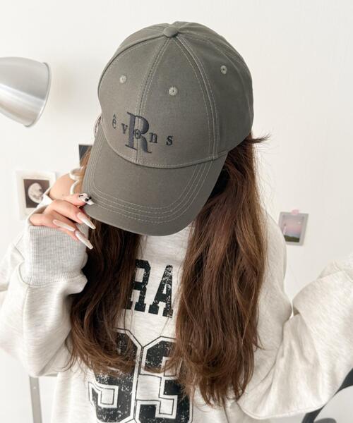 WEGO（ウィゴー）の「WEGO/【26年春新作】ツイルロゴキャップ（キャップ・レディース・レッド/グレー/ブラック・FREE）」の2枚目の写真