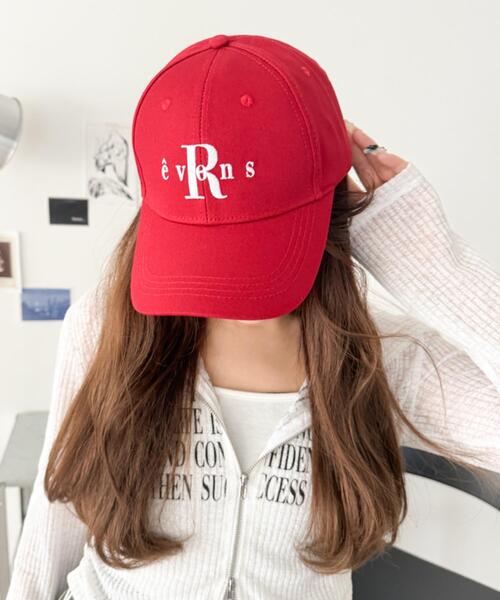 WEGO（ウィゴー）の「WEGO/【26年春新作】ツイルロゴキャップ（キャップ・レディース・レッド/グレー/ブラック・FREE）」の3枚目の写真