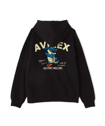 《WEB&DEPOT限定》USS FORT SNELLING ZIPUP HOODIE / フォートスネリング ジップアップ フーディー / AVIREX / アヴィレックス