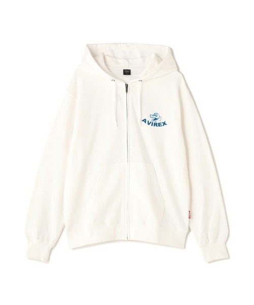 AVIREX(アヴィレックス)の「《WEB&DEPOT限定》USS FORT SNELLING ZIPUP HOODIE / フォートスネリング ジップアップ フーディー / AVIREX / アヴィレックス(パーカー・メンズ・ブラック/オリーブ/ホワイト/ピンク・MEDIUM/X-LARGE/XX-LARGE/LARGE)」の12枚目の写真