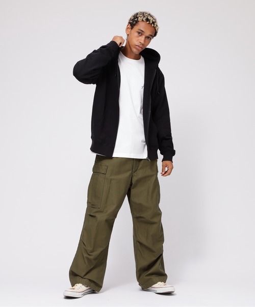 AVIREX(アヴィレックス)の「《WEB&DEPOT限定》USS FORT SNELLING ZIPUP HOODIE / フォートスネリング ジップアップ フーディー / AVIREX / アヴィレックス(パーカー・メンズ・ブラック/オリーブ/ホワイト/ピンク・MEDIUM/X-LARGE/XX-LARGE/LARGE)」の17枚目の写真