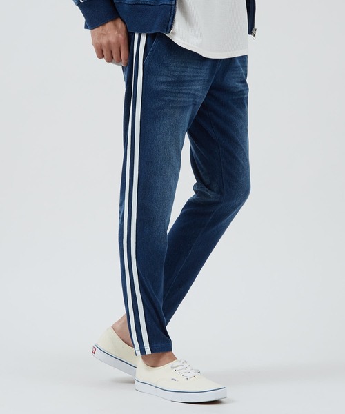 improves（インプローブス）の「カットデニム アンクルパンツ（スウェットパンツ・メンズ・ネイビー/ブルー・X-LARGE/LARGE/MEDIUM）」の2枚目の写真