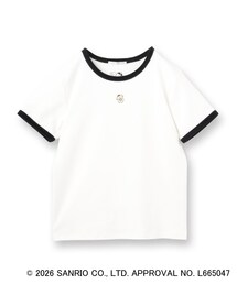 【ポムポムプリン】リンガーベロアTシャツ【洗濯機OK】