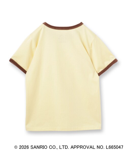 index(インデックス)の「【ポムポムプリン】リンガーベロアTシャツ【洗濯機OK】(Tシャツ/カットソー・レディース・ライトイエロー系/オフホワイト/ブラック・40/38)」の6枚目の写真