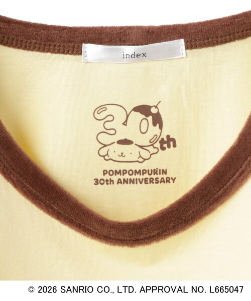 index(インデックス)の「【ポムポムプリン】リンガーベロアTシャツ【洗濯機OK】(Tシャツ/カットソー・レディース・ライトイエロー系/オフホワイト/ブラック・40/38)」の10枚目の写真