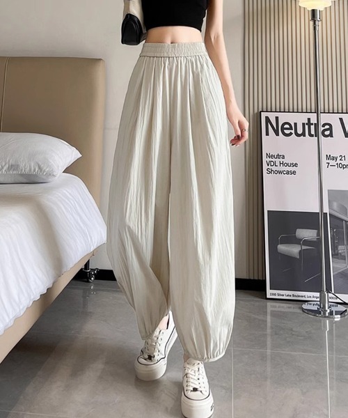 mielu(ミエル)の「バルーンジョガーパンツ(その他パンツ・レディース・ピンク/グレー/ブラック・LARGE/MEDIUM)」の5枚目の写真