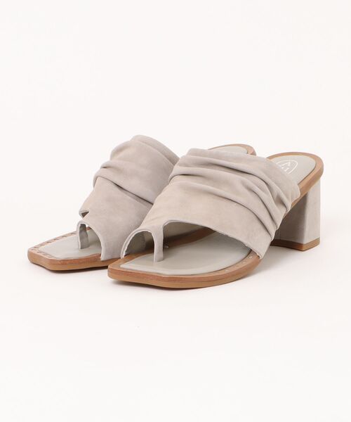 ASH(アッシュ)の「アッシュ【CORINE】トングミュール チャンキーヒール ドレープ 7cmヒール(サンダル・レディース・アッシュグレー・36/35/38/37/39)」の16枚目の写真