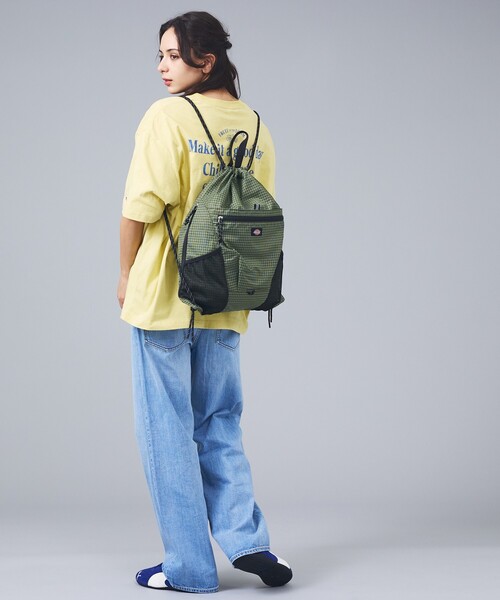 Dickies（ディッキーズ）の「【DICKIES/ディッキーズ】ATHLETIC KNAP GRID / アスレティック ナップサック グリッド / リュック / ユニセックス（バックパック/リュック・メンズ・ホワイト/グレー/ブラック/カーキ・フリー）」の19枚目の写真