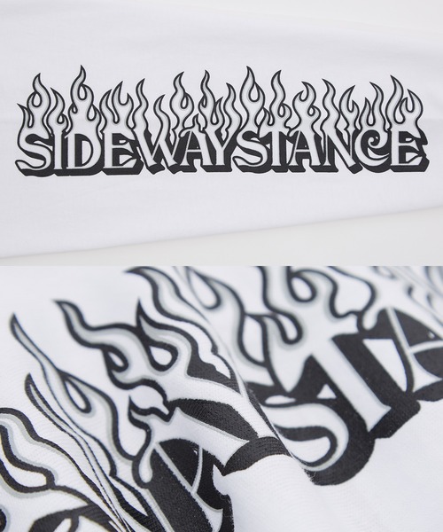 En serio TOKYO（エンソリオトーキョー）の「【SIDEWAYSTANCE】ステッカーアームロゴ長袖Tシャツ 70649（Tシャツ/カットソー・メンズ・ホワイト/オートミール/ブラック・MEDIUM/X-LARGE/SMALL/LARGE）」の10枚目の写真