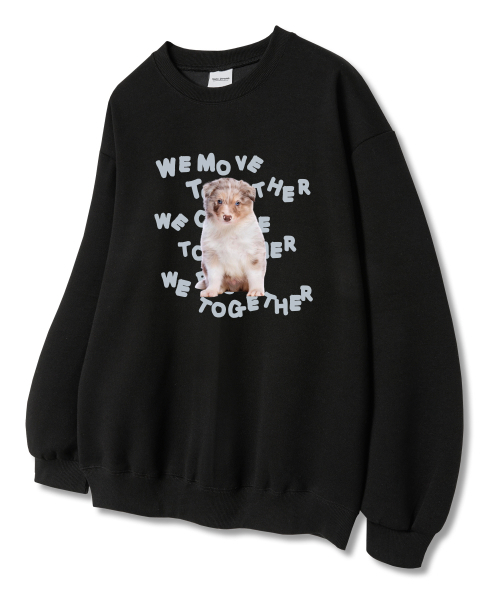 Union Garments(ユニオンガーメンツ)の「ウィムーブドッグ 裏毛 スウェットシャツ ブラック(スウェット・レディース・その他・L/XL/XXL)」の1枚目の写真