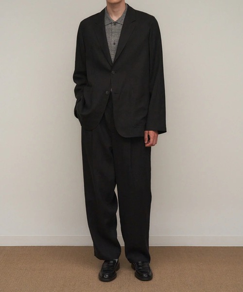 ATON / エイトン】SILK LINEN MIXING TAILORED JACKET（テーラード