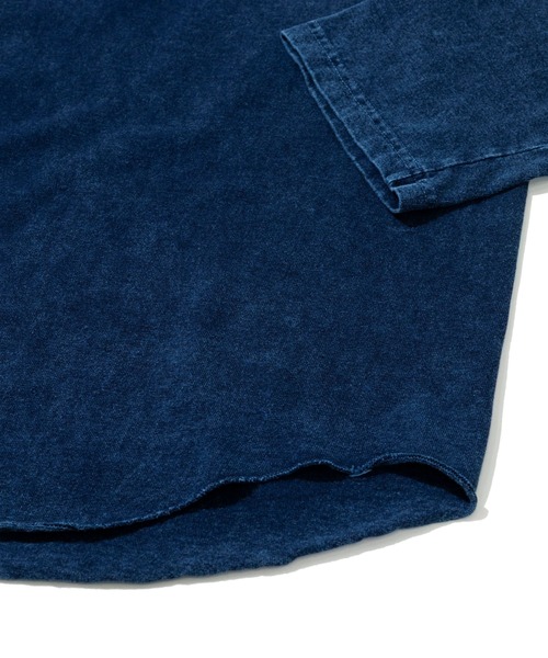 Good On（グッドオン）の「Good On/グッドオン　BASEBALL TEE INDIGO SHAVE（Tシャツ/カットソー・メンズ・ブルー系その他・X-LARGE/MEDIUM/LARGE）」の5枚目の写真