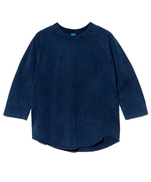 Good On（グッドオン）の「Good On/グッドオン　BASEBALL TEE INDIGO SHAVE（Tシャツ/カットソー・メンズ・ブルー系その他・X-LARGE/MEDIUM/LARGE）」の7枚目の写真