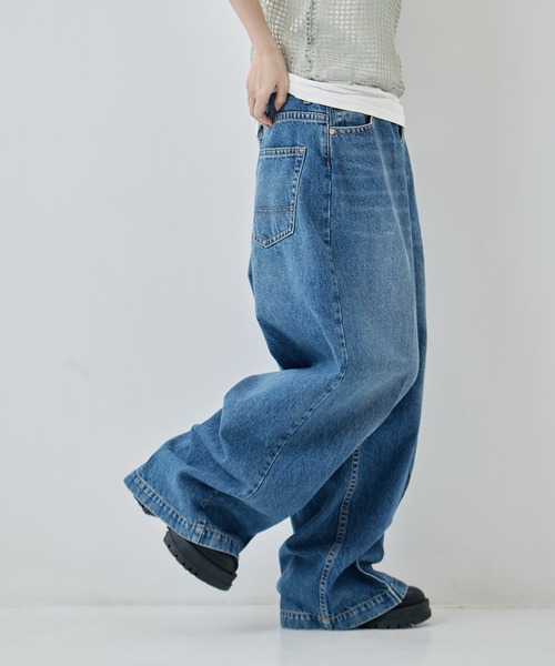 RhodolirioN（ロドリリオン）の「[RhodolirioN/ロドリリオン]90s Loose Straight Pant - Denim（デニムパンツ・レディース・ブルー・0/1）」の3枚目の写真