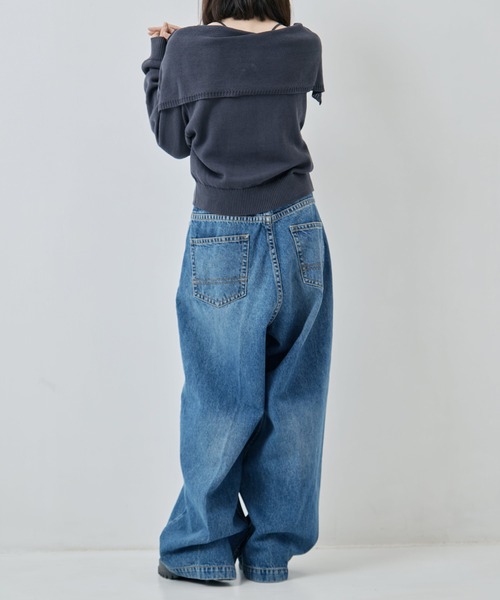 RhodolirioN（ロドリリオン）の「[RhodolirioN/ロドリリオン]90s Loose Straight Pant - Denim（デニムパンツ・レディース・ブルー・0/1）」の6枚目の写真