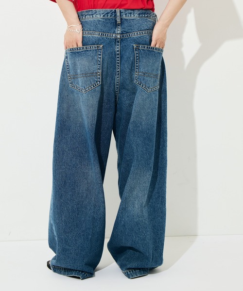 RhodolirioN/ロドリリオン]90s Loose Straight Pant - Denim（デニム