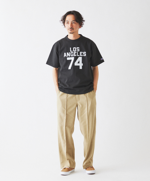 Champion（チャンピオン）の「CHAMPION / チャンピオン 別注 T1011 カレッジプリント Tシャツ（Tシャツ/カットソー・メンズ・ブラックミックス/ブラック×ブラック/ブラック系その他/ブラック・X-LARGE/LARGE/MEDIUM）」の12枚目の写真