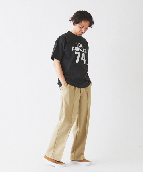 Champion（チャンピオン）の「CHAMPION / チャンピオン 別注 T1011 カレッジプリント Tシャツ（Tシャツ/カットソー・メンズ・ブラックミックス/ブラック×ブラック/ブラック系その他/ブラック・X-LARGE/LARGE/MEDIUM）」の14枚目の写真