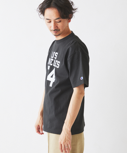 Champion（チャンピオン）の「CHAMPION / チャンピオン 別注 T1011 カレッジプリント Tシャツ（Tシャツ/カットソー・メンズ・ブラックミックス/ブラック×ブラック/ブラック系その他/ブラック・X-LARGE/LARGE/MEDIUM）」の17枚目の写真