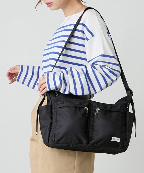 BONLECILL Marche(ボンルシールマルシェ)の「【BONLECILL Marche】《A4収納》7ポケットデイリーショルダーバッグ(ショルダーバッグ・レディース・アイボリー/ブラウン/ブラック・FREE)」の11枚目の写真