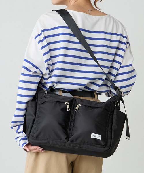 BONLECILL Marche(ボンルシールマルシェ)の「【BONLECILL Marche】《A4収納》7ポケットデイリーショルダーバッグ(ショルダーバッグ・レディース・アイボリー/ブラウン/ブラック・FREE)」の12枚目の写真