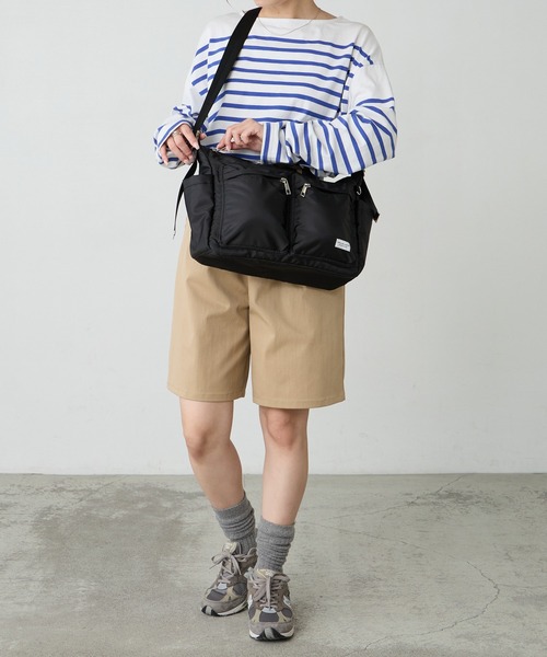 BONLECILL Marche(ボンルシールマルシェ)の「【BONLECILL Marche】《A4収納》7ポケットデイリーショルダーバッグ(ショルダーバッグ・レディース・アイボリー/ブラウン/ブラック・FREE)」の14枚目の写真