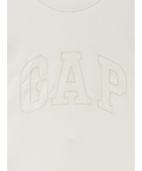 GAP(ギャップ)の「ヘビーウェイト GAPロゴ リラックスフィット クロップドTシャツ(Tシャツ/カットソー・メンズ・ネイビー/ブラウン/ブラック/オフホワイト・XS/S/M/L/XL)」の11枚目の写真