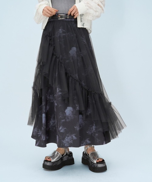 HARE（ハレ）の「アートガラチュールレイヤースカート(HARE)（スカート