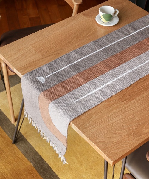 ★テーブルランナー　未使用保管品　2点 a.depeche/アデペシュ】テーブルランナー mon chemin tablerunner 200