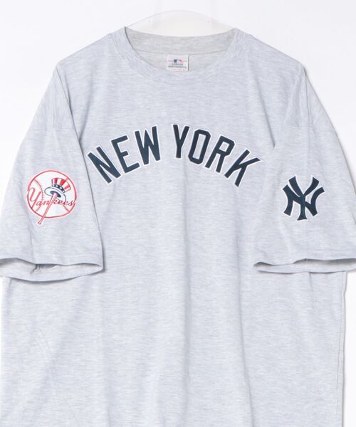 MLB(メジャーリーグベースボール)の「【MLB/メジャーリーグベースボール】チームロゴ フロントワッペン ルーズシルエット 半袖Tシャツ 吸水性 通気性(Tシャツ/カットソー・メンズ・アッシュグレー/ホワイト/スミクロ/ダークブルー・M/L/XL)」の16枚目の写真