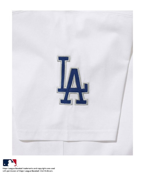 MLB(メジャーリーグベースボール)の「【MLB/メジャーリーグベースボール】チームロゴ フロントワッペン ルーズシルエット 半袖Tシャツ 吸水性 通気性(Tシャツ/カットソー・メンズ・アッシュグレー/ホワイト/スミクロ/ダークブルー・M/L/XL)」の7枚目の写真